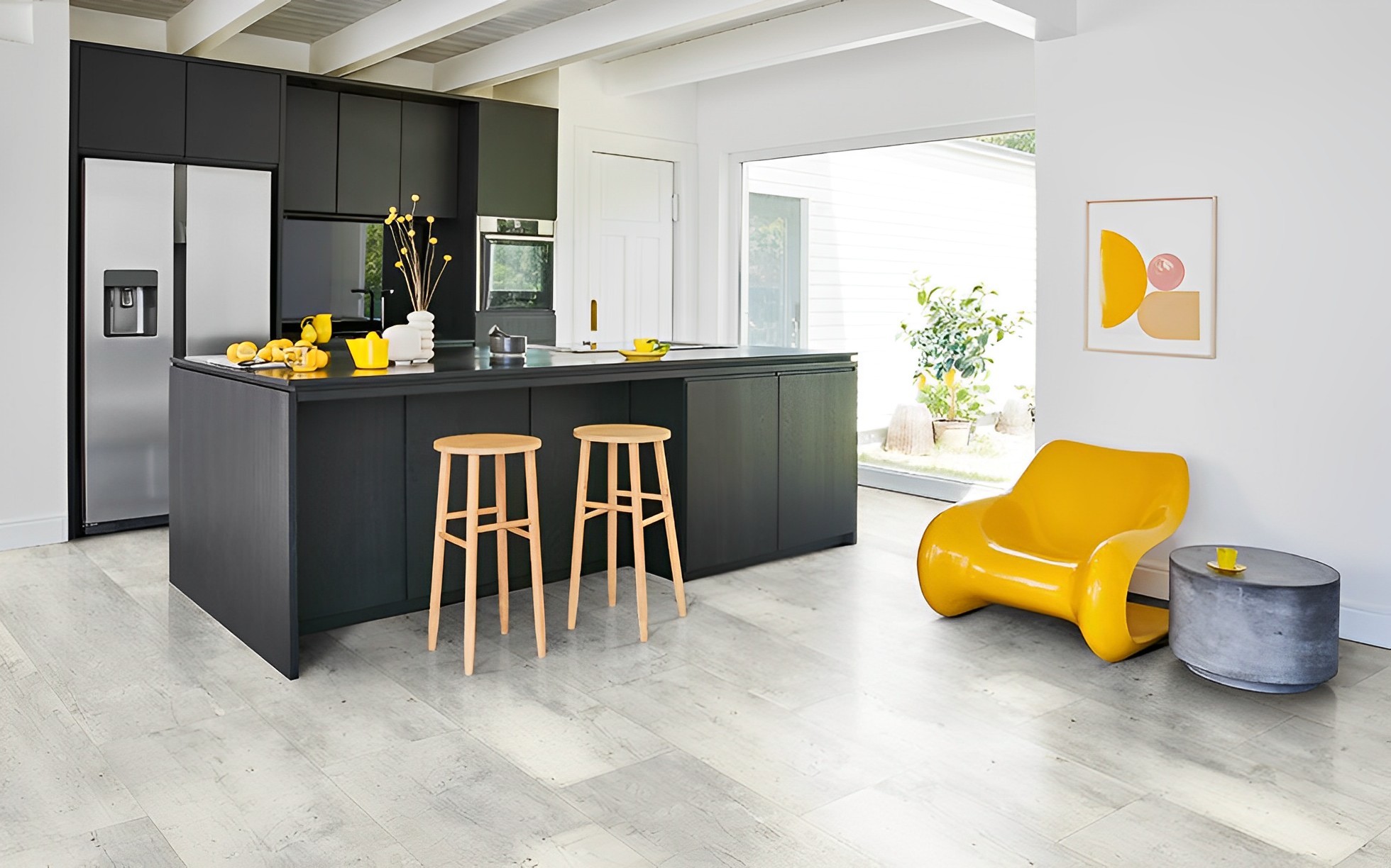 Parquet Stratifié Blanc 85.3x40 cm 2