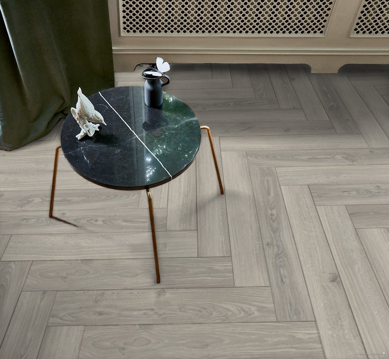 Parquet Stratifié naturelle Chêne.Gris 85.8x14.3 cm 2