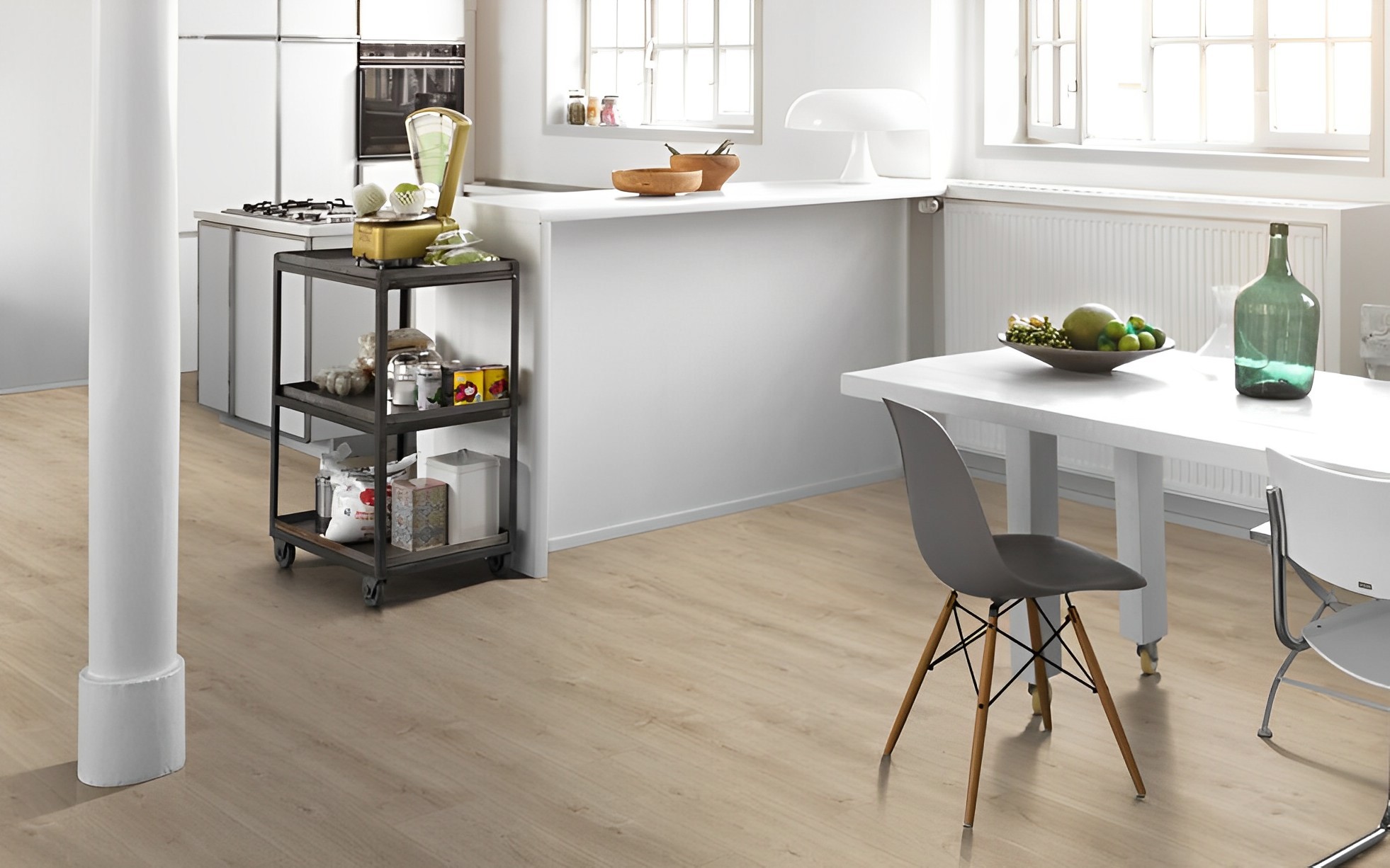 Parquet Stratifié Chêne Poli 128.5x24.3 cm 2