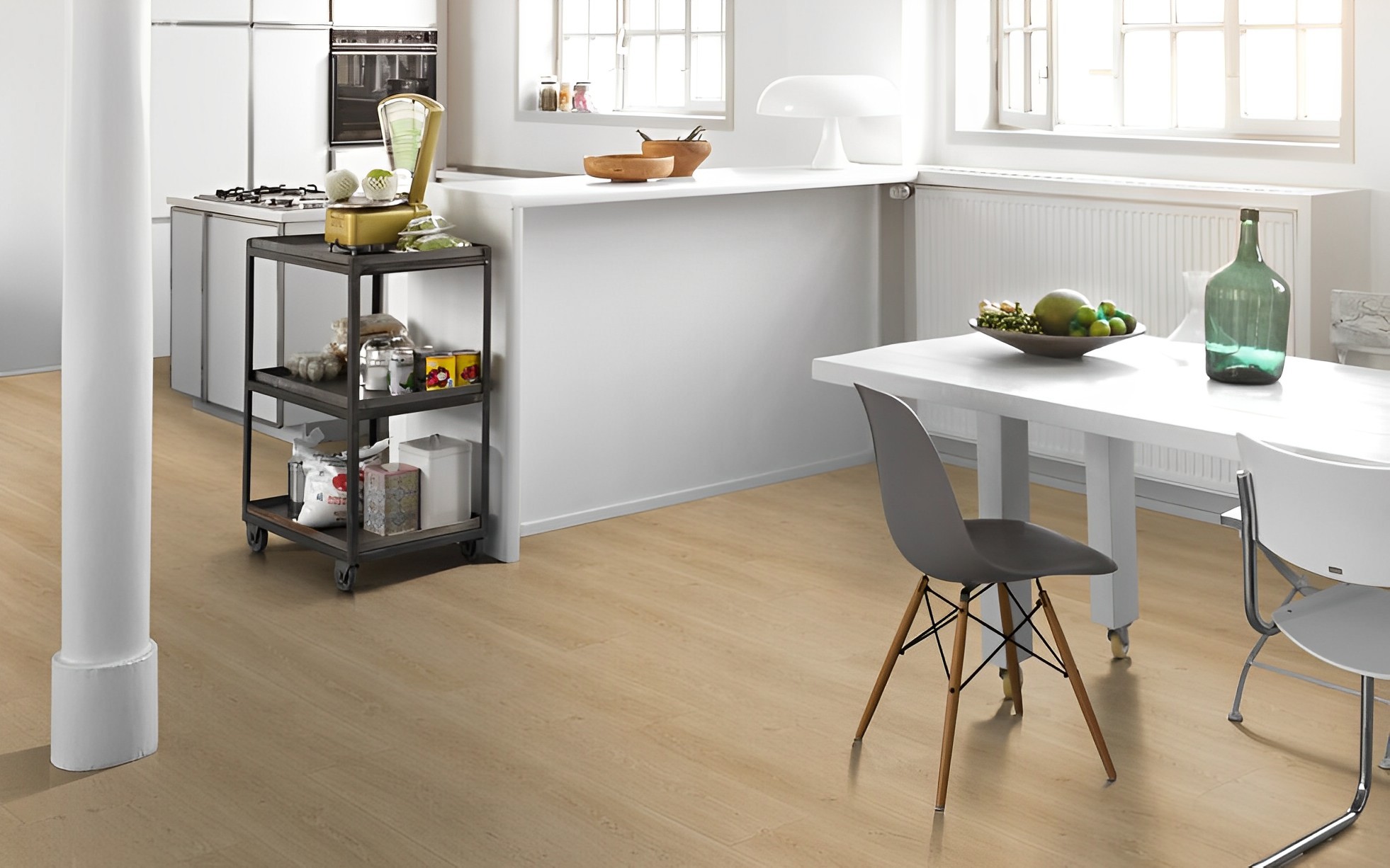 Parquet Stratifié naturelle Chêne.Naturel 128.5x24.3 cm 2