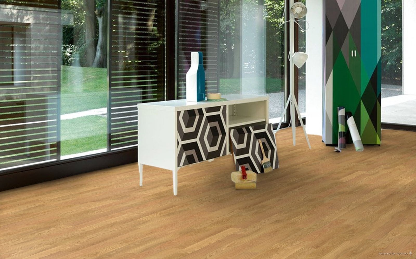 Parquet Contrecollé Vernis Chêne 117x12 cm 2