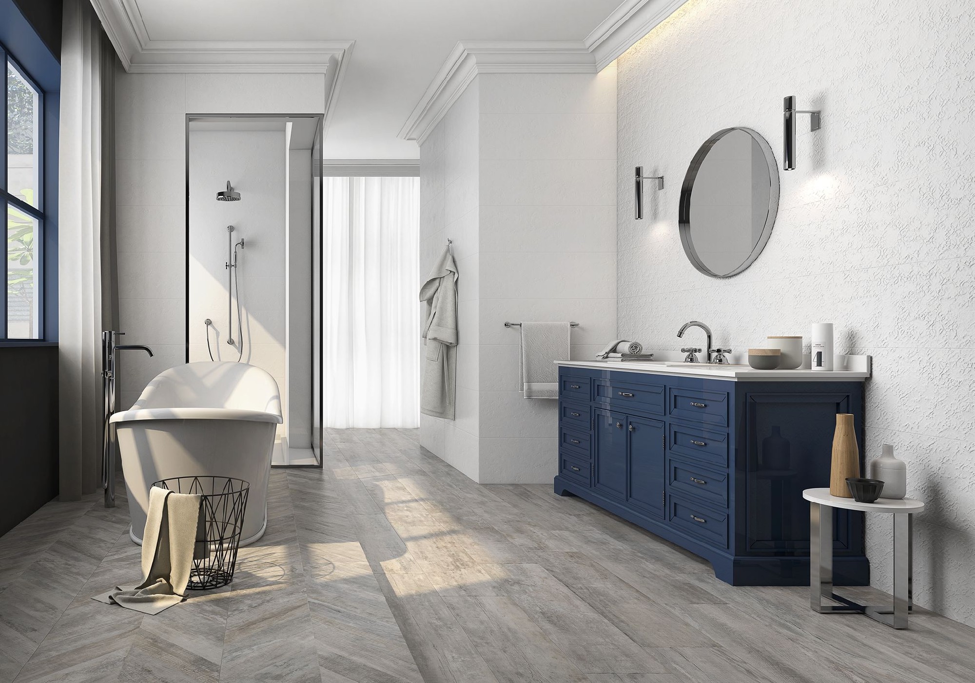 Carrelage Imitation parquet Antalya gris  50x100 cm 2