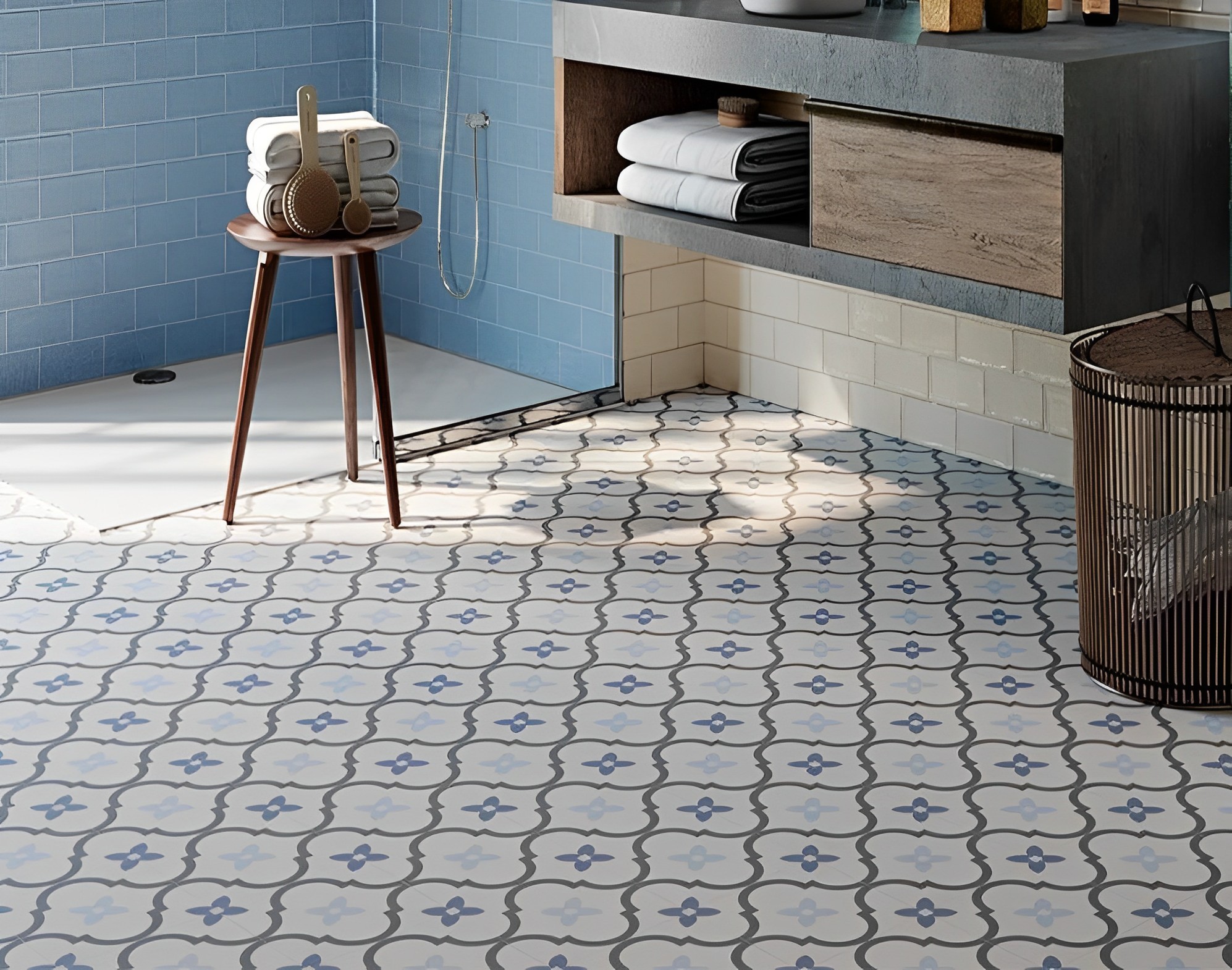 Carrelage Carreaux de ciment Barcelona gris cosmopolita 20x20 cm 2