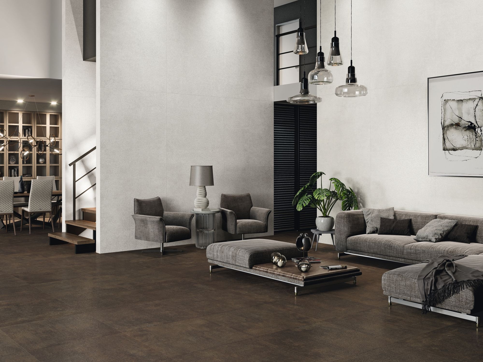 Carrelage Effet métal Roof marron  80x80 cm 2