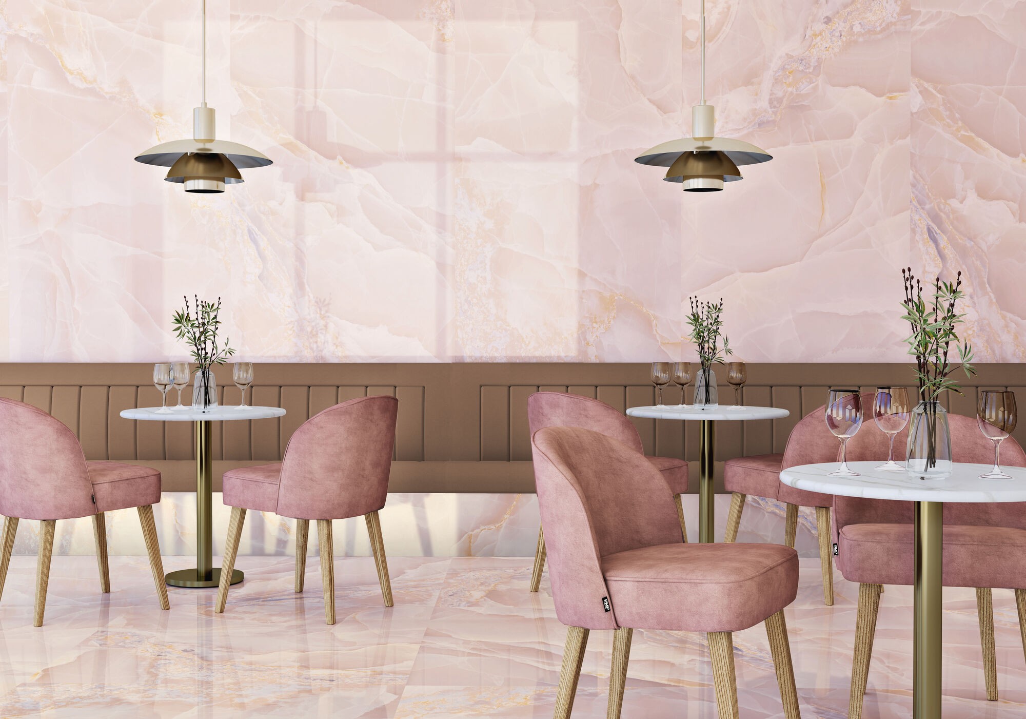 Carrelage Aspect marbre Colorado rose  60x120 cm 2
