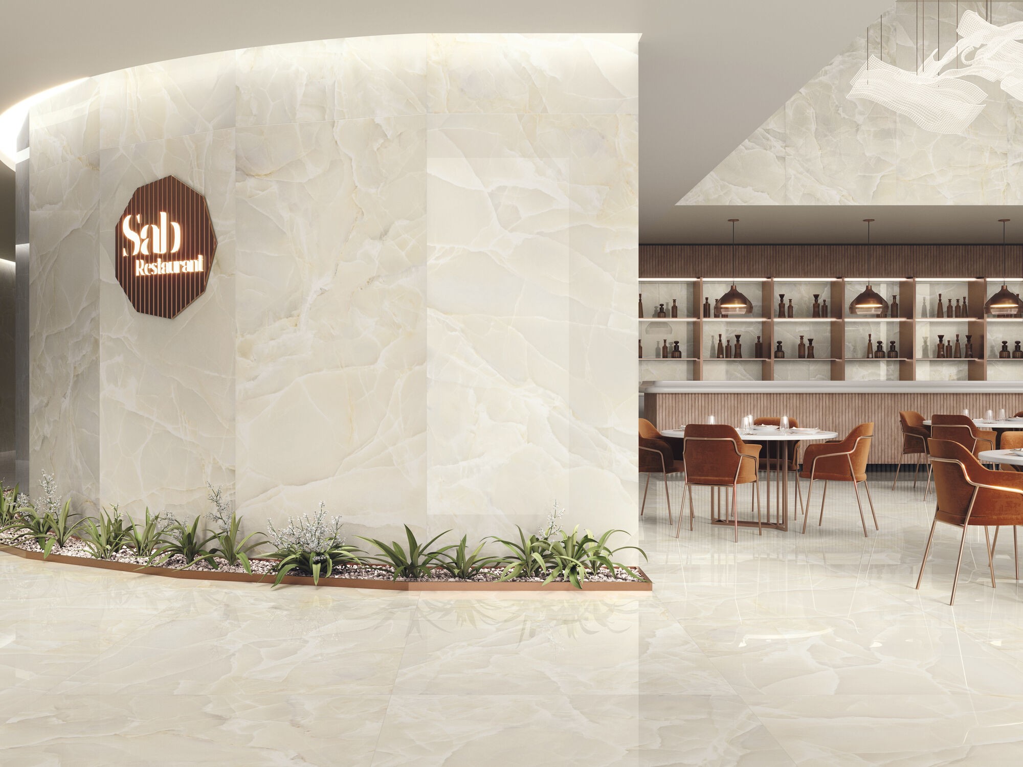 Carrelage Aspect marbre Colorado beige  60x120 cm 2