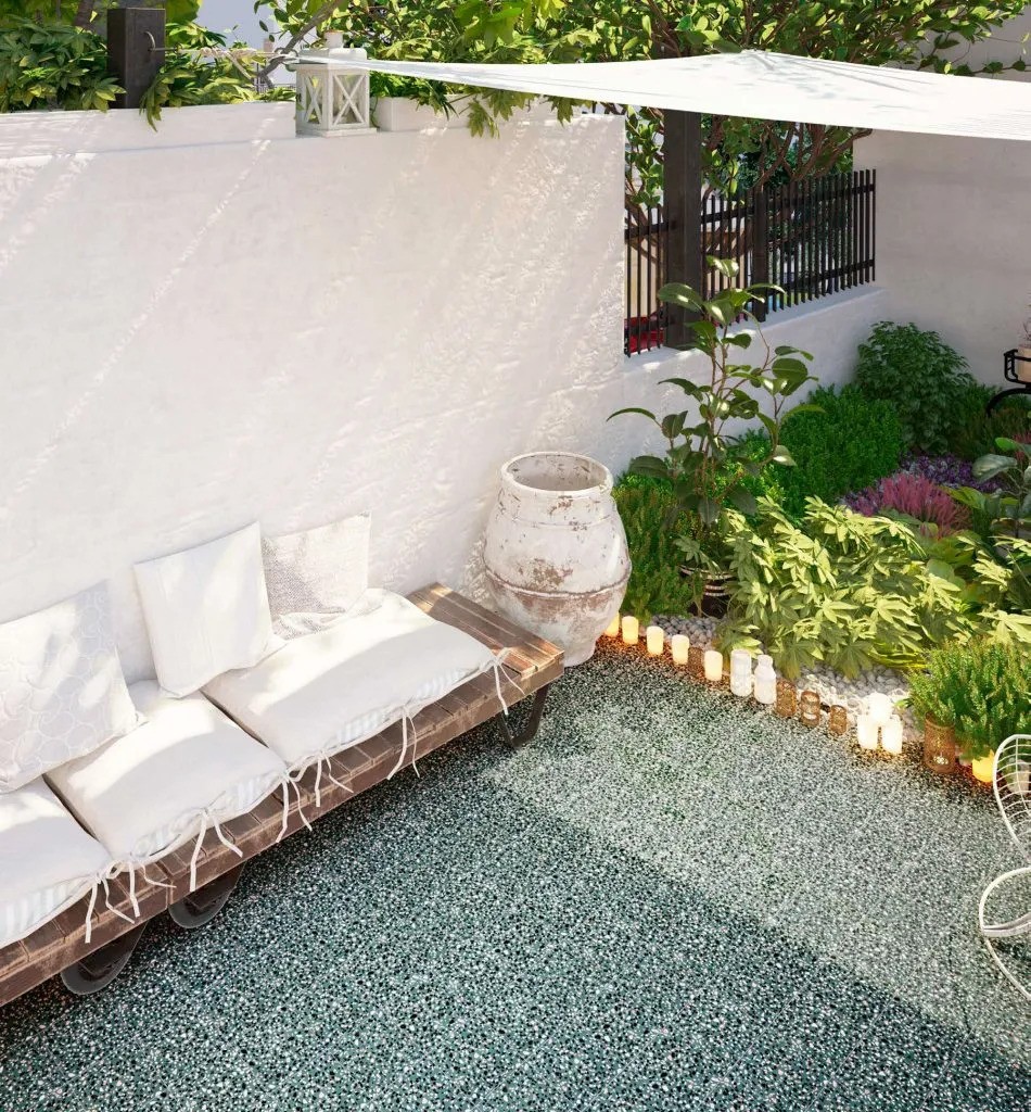 Carrelage Aspect terrazzo Dura vert  20x20 cm 2
